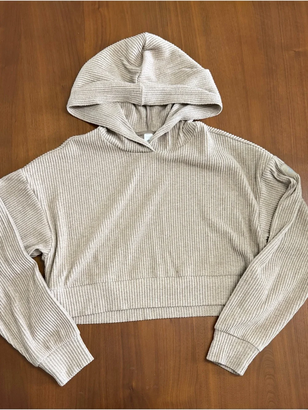 alo Muse Hoodie Size Small Gravel Heather